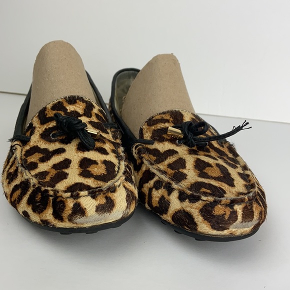 Michael Kors Calf Hair Leopard Loafers 9 1/2 M - Picture 2 of 12